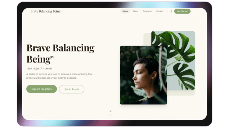 Brave Balancing Being