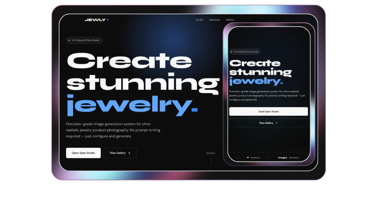 JEWLY — desktop and mobile